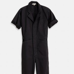 Alex mill standard short sleeve jumpsuit black xs